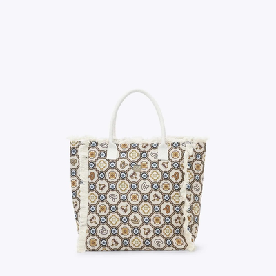 Axel ladies beach bag, Beige, medium