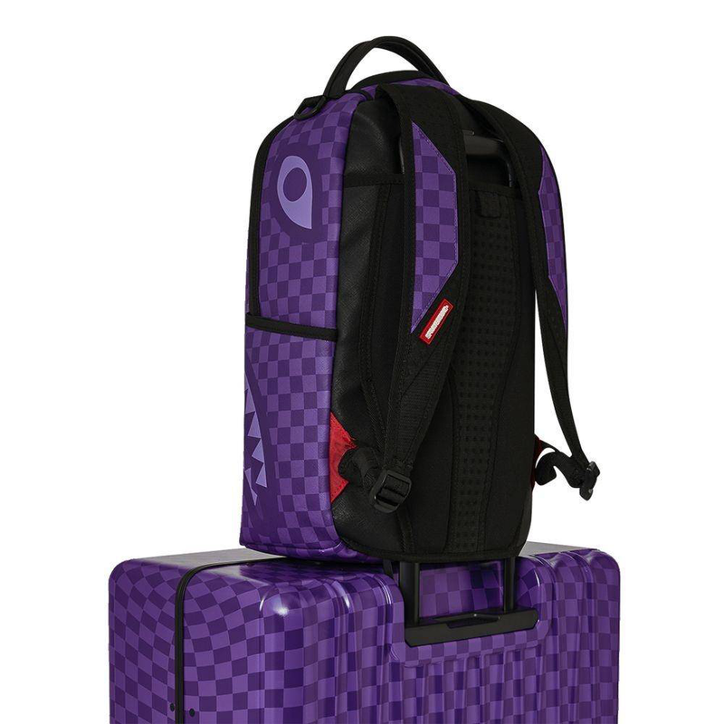 Sprayground purple shark sharks in paris full-size luggage-null