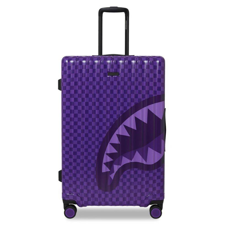 Sprayground purple shark sharks in paris full-size luggage-null