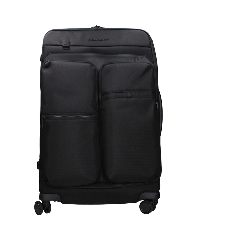 Black fabric luggage and travel-null