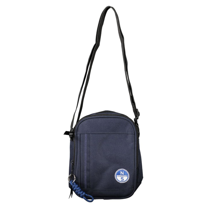 Blue polyester shoulder bag-null