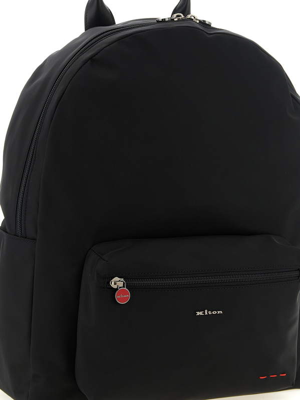 Black polyamide backpack-null