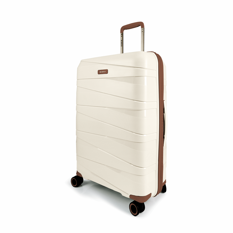 Product image: Bg berlin - ted medium size (4 wheel) 66cm/24in luggage, 15kg suitcase, beige/camel-null