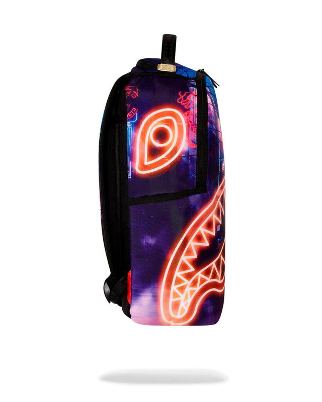 Cyberpunk city backpack-null