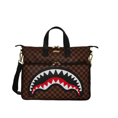 Sawtooth sharks in paris travel bag, Brown, medium