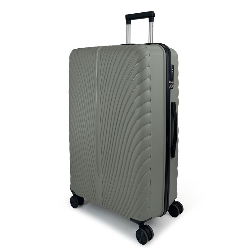Aerocase - peacock, large size (4 wheel) 77cm/28in luggage, 20-23kg suitcase, black-null