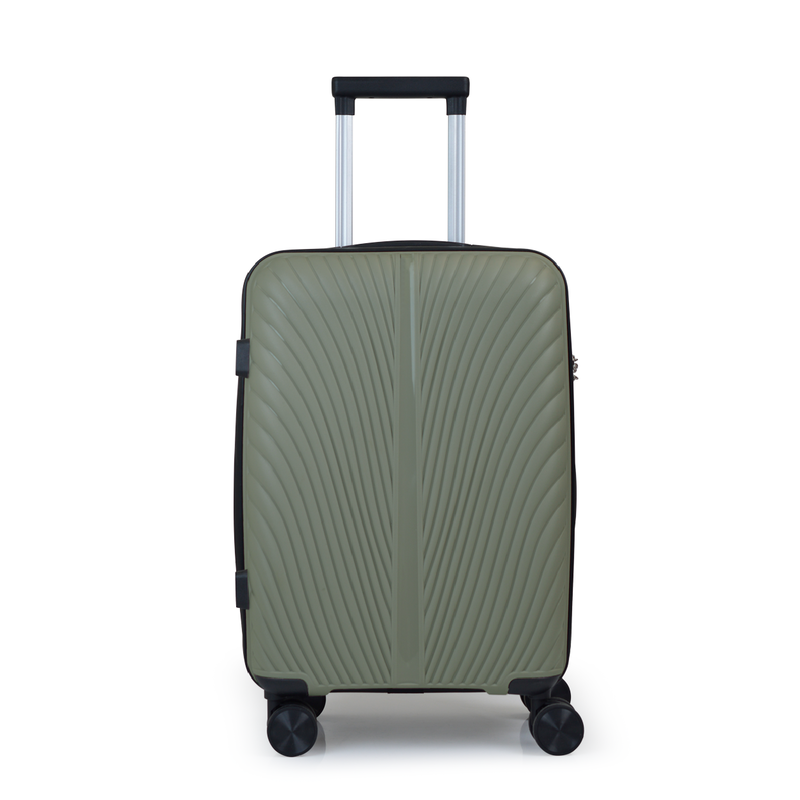 Aerocase - peacock, cabin size (4 wheel) 56cm/20in luggage, 10kg suitcase, beige-null