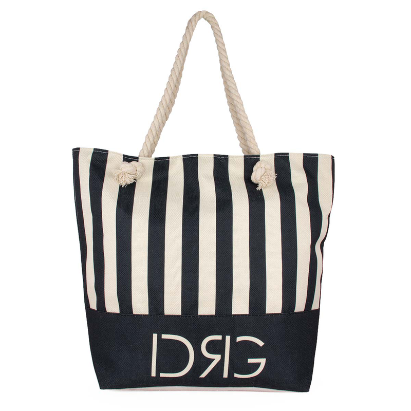 Beach bag in black colour, , medium-null