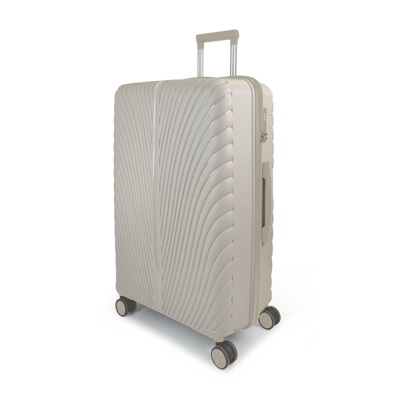 Aerocase - peacock, large size (4 wheel) 77cm/28in luggage, 20-23kg suitcase, black-null