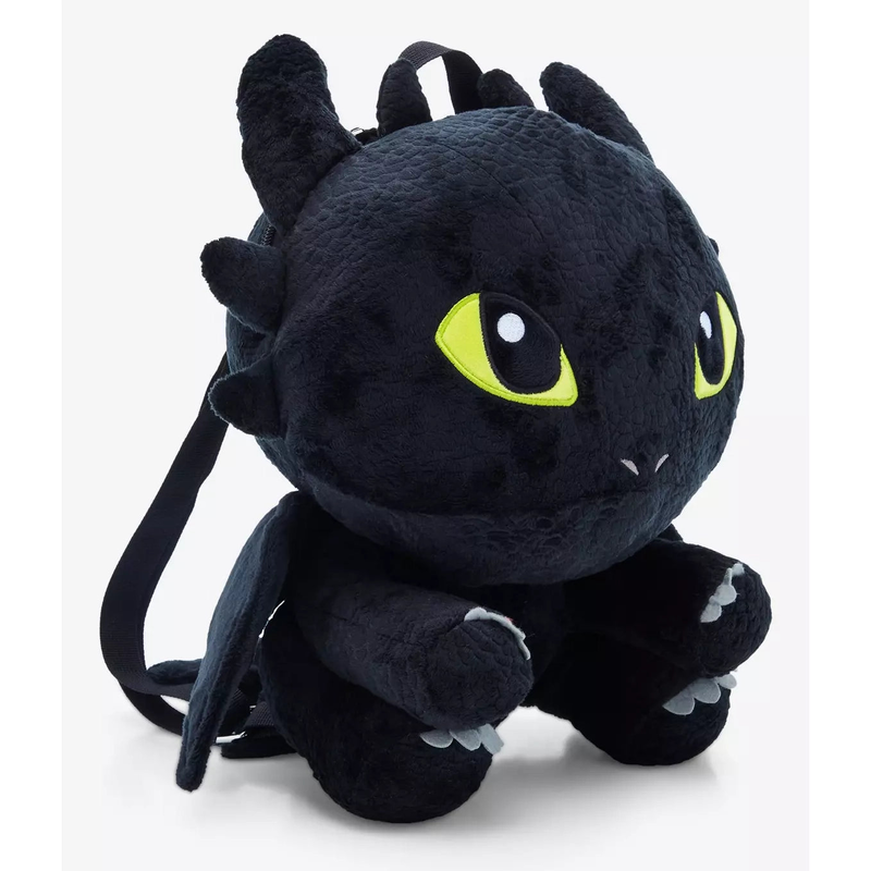 Product image: How to train your dragon 3 plush backpack toothless, , medium-null