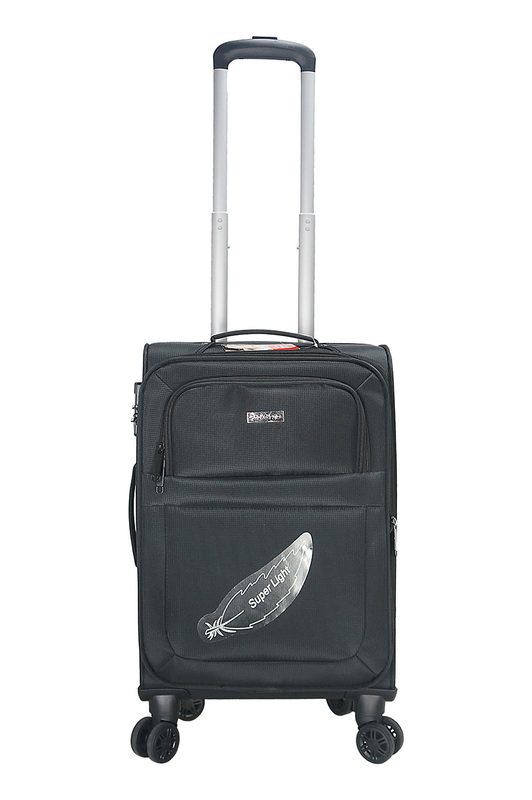 Pack&go soft luggage extendable 20 inch black, , medium-null