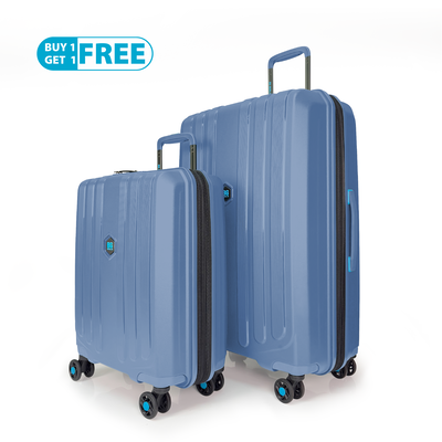 Bg berlin - neo enduro, buy 1 get 1 free promo, set of 2 luggages, ice blue, Ice Blue, medium