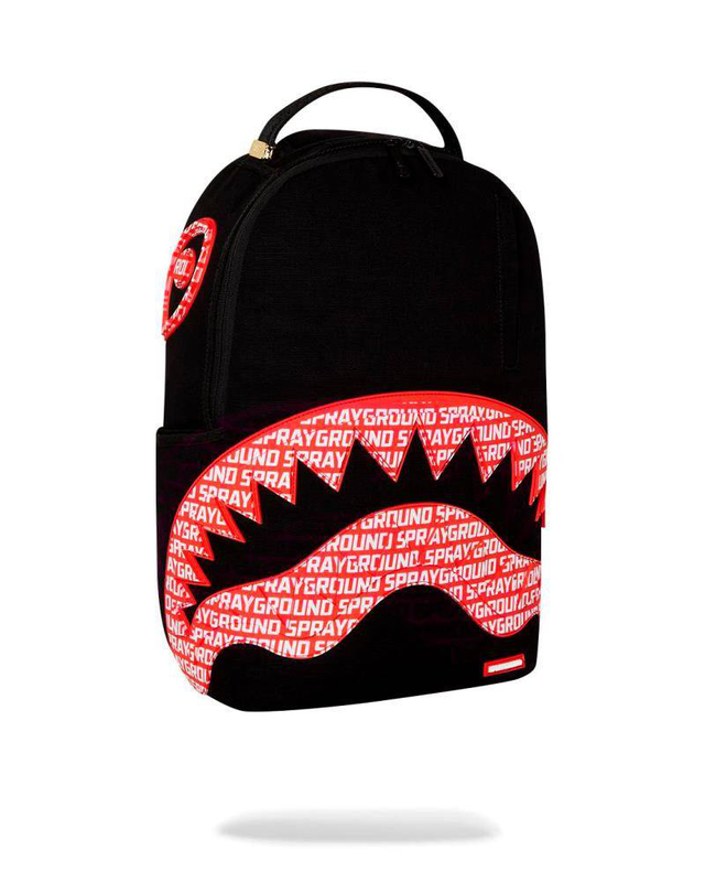 Sprayground logo mouth core cotton backpack-null
