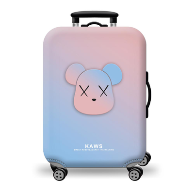Κάλυμμα βαλίτσας large amber colourful kaws am704-03, , medium