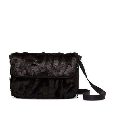 Nike nsw futura fur crossbody bag, Black, medium
