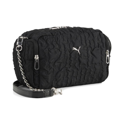 Strata multi-pocket crossbody bag, Black, medium