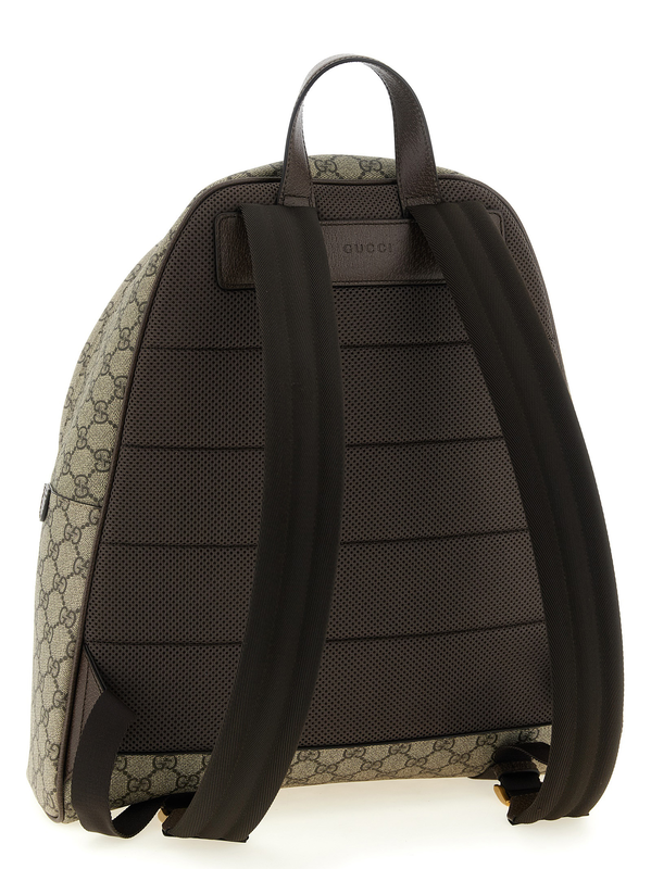 Beige polyethylene backpack-null