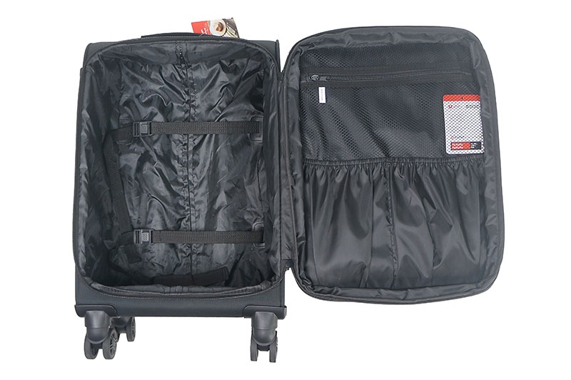 Pack&go soft luggage extendable 20 inch black, , medium-null