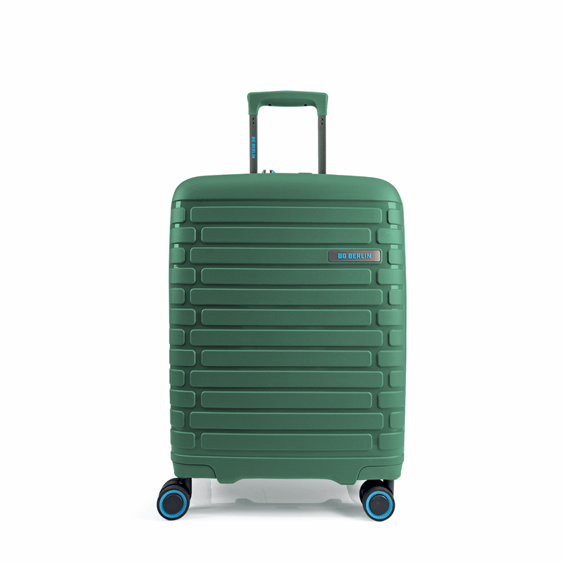 Bg berlin - soda cabin size/carry-on (4 wheel), double security zipper, 54cm/20in luggage, 10kg suitcase, back-null