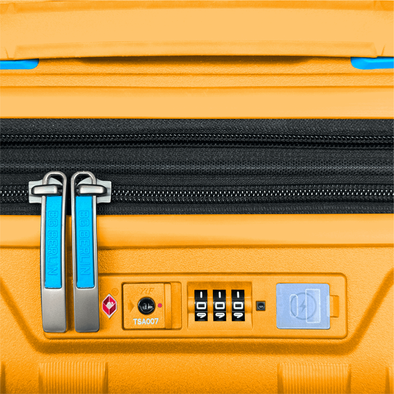 Bg berlin - neo enduro, buy 1 get 1 free promo, set of 2 luggages, mustard-null