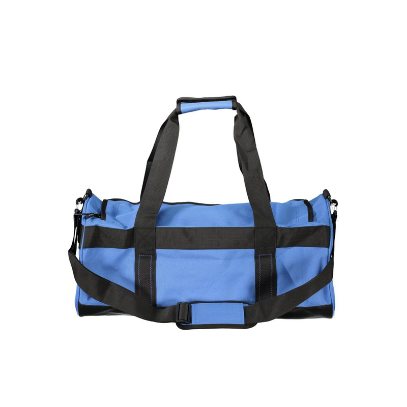 Blue polyester handbag-null