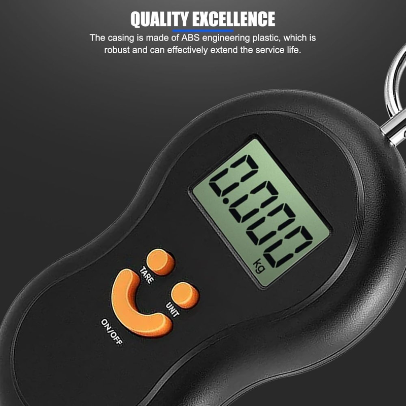 Green lyca mini portable precision scale | 50kg max capacity, 10g accuracy – ideal for luggage, fishing & more, , medium-null