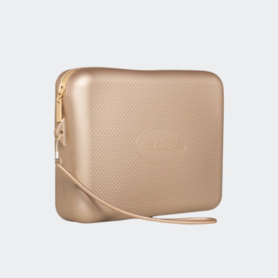 Beach necessaire metallic, Yellow, medium
