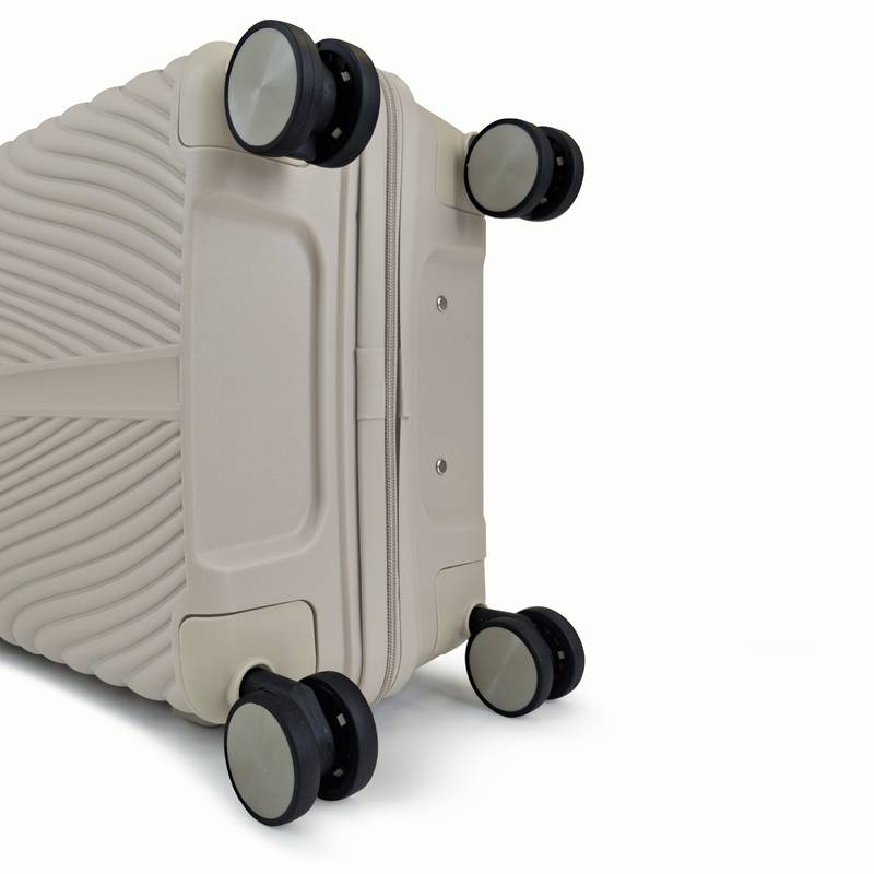 Aerocase - peacock, cabin size (4 wheel) 56cm/20in luggage, 10kg suitcase, beige-null