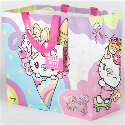 Konix hello kitty ice cream tote bag / shopping bag, , medium