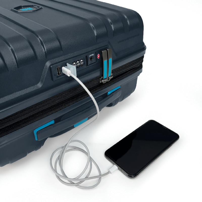 Bg berlin - neo enduro, buy 1 get 1 free promo, set of 2 luggages, blue-null