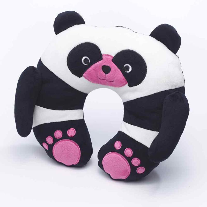 Travel blue  neck pillow panda, , medium-null