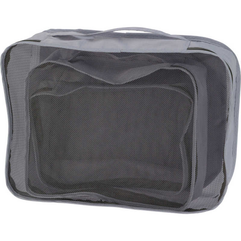 Travel organizer packing cubes set 4pcs - blue light grey, , medium-null