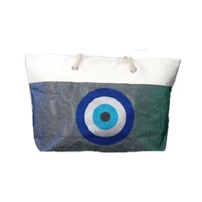 Beach bag shiny eye, , medium