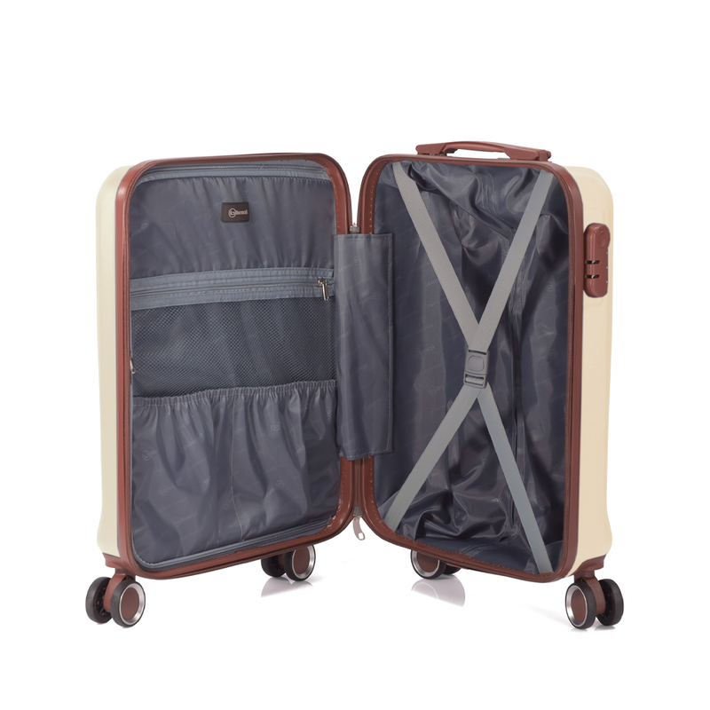 Βαλίτσα καμπίνας benzi μπεζ bz5776-null