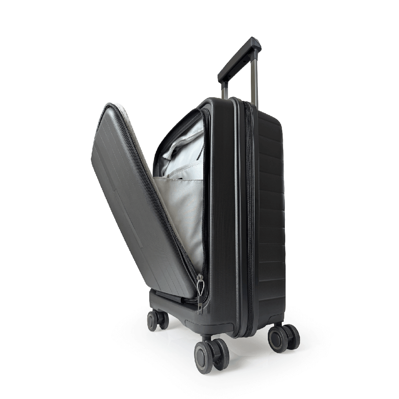 Bg berlin - nobu cabin size (4 wheel), front laptop pocket, 54.5cm/20in luggage / suitcase, black-null