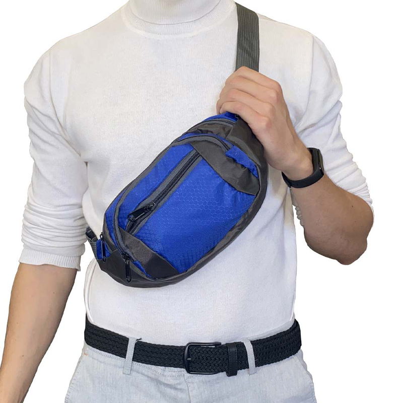 Τσαντάκι μέσης benzi μπλε bz5640-null