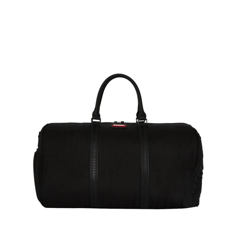 Printed zipper shark duffle-null