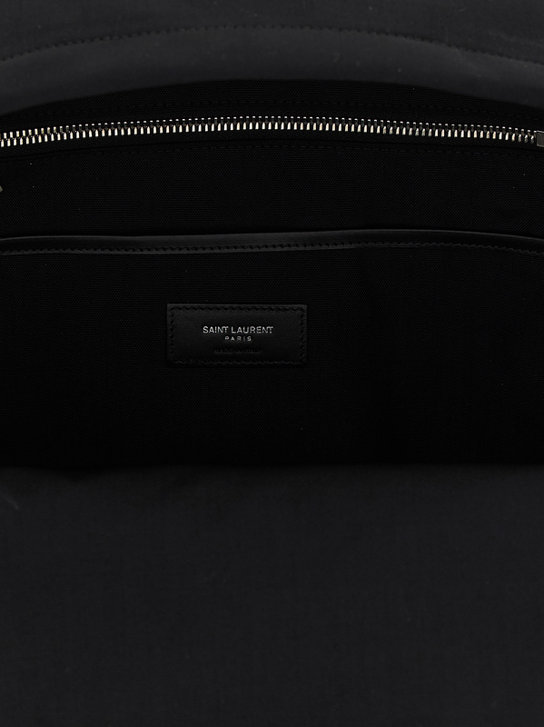 Black polyamide backpack-null