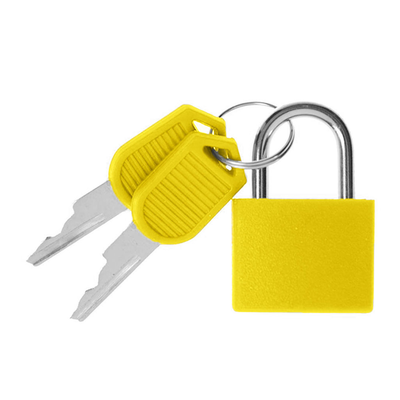 Λουκέτο με κλειδί benzi κίτρινο bz5740, Yellow, medium
