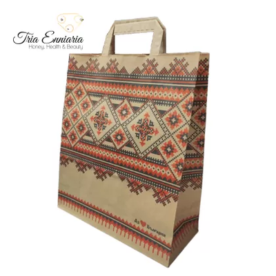 Paper bag with embroidery, extrapack, , medium