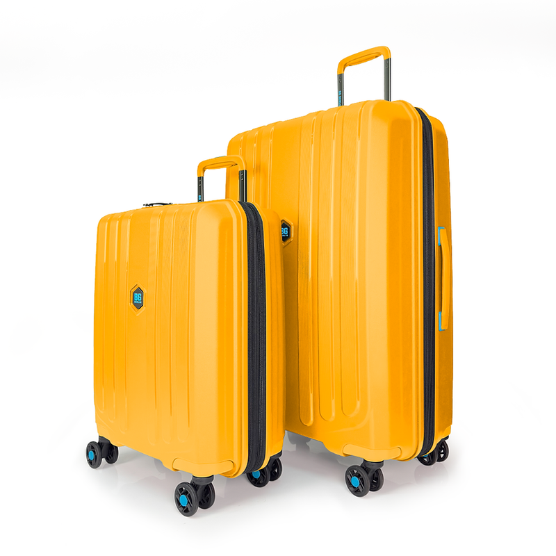 Bg berlin - neo enduro, buy 1 get 1 free promo, set of 2 luggages, mustard-null