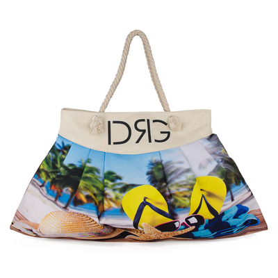 Beach bag in yellow colour