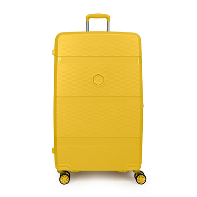 Bg berlin - zip&sup2; xlarge size (4 wheel), double security zipper, 80cm/30in luggage / suitcase, mustard, Mustard, medium