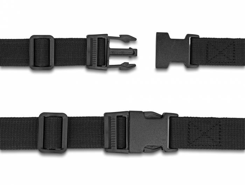Delock luggage strap adjustable 1.5 m black 2 pcs, , medium-null