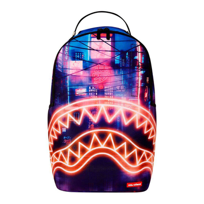 Cyberpunk city backpack, Multicolor, medium