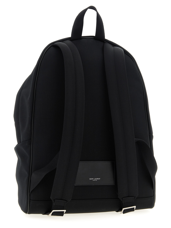 Black polyamide backpack-null