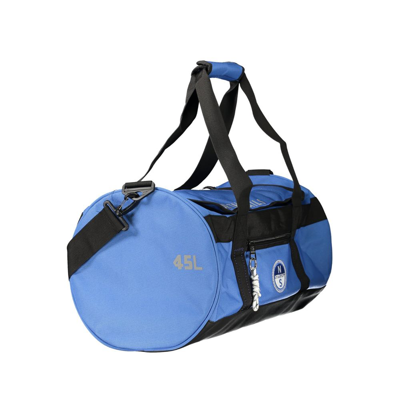 Blue polyester handbag-null