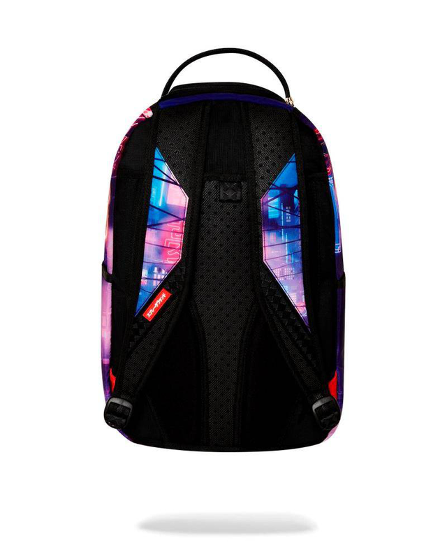 Cyberpunk city backpack-null