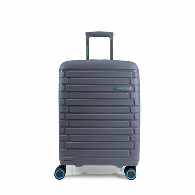 Bg berlin - soda cabin size/carry-on (4 wheel), double security zipper, 54cm/20in luggage, 10kg suitcase, grey, Grey, medium