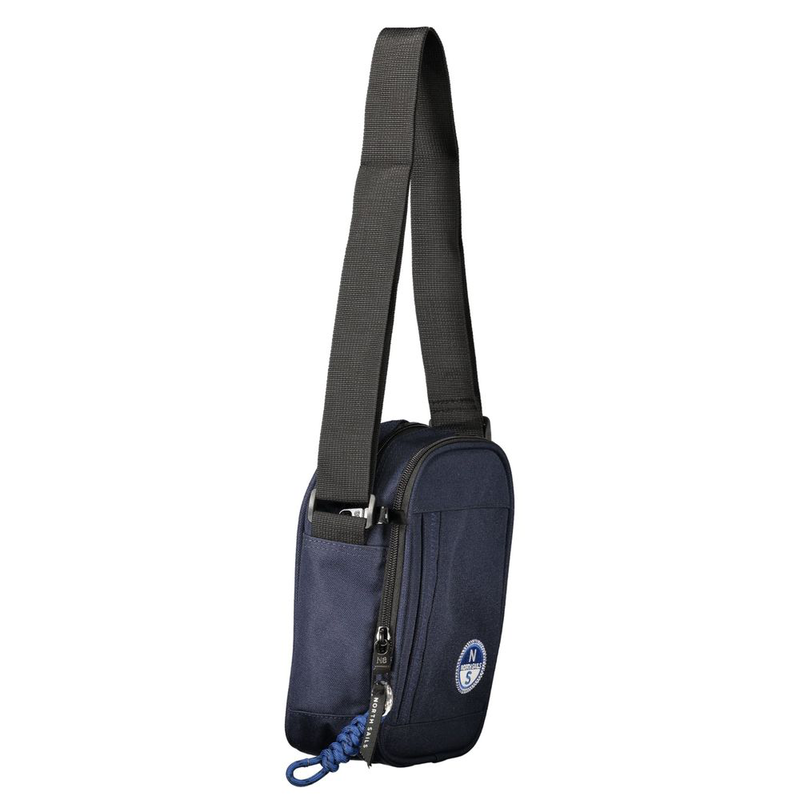 Blue polyester shoulder bag-null